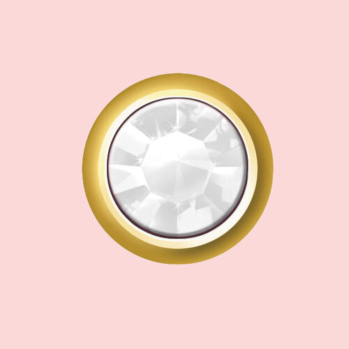 Mount Studs Gold Mini April - Diamond